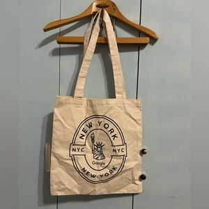Google New York Campus Statue of Liberty Canvas Tote Bag